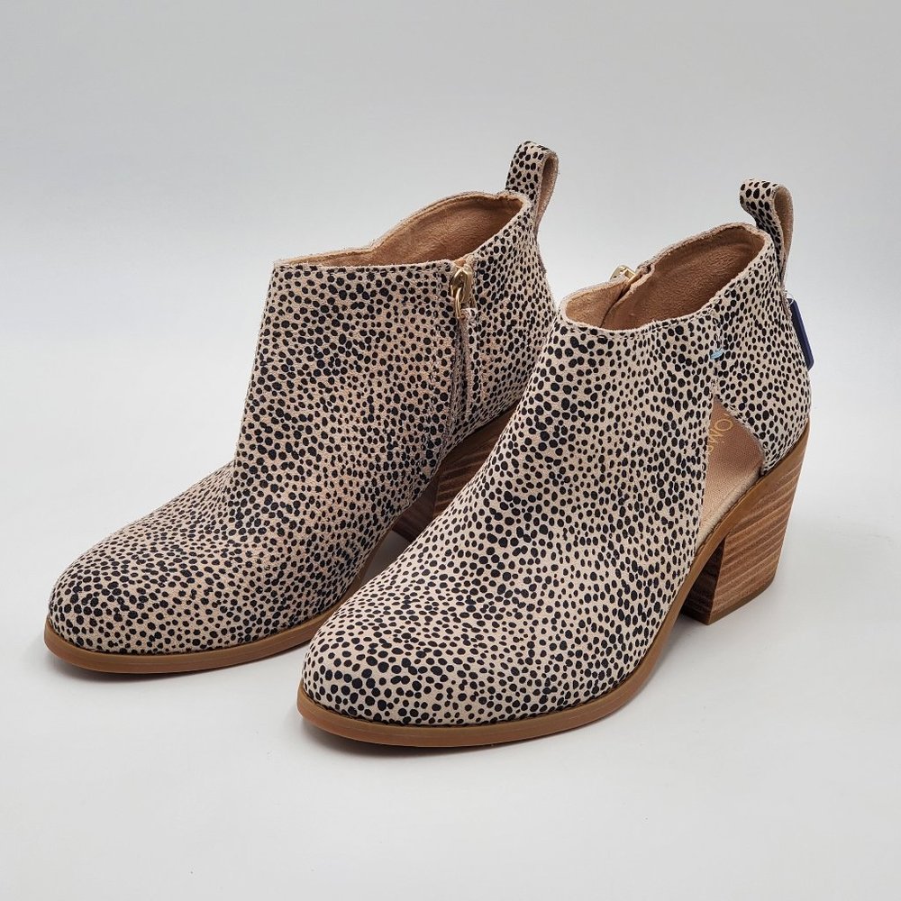 Toms Animal Print Ankle Booties - NWT - Picture 3 of 15